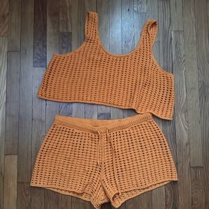 Wild Fable Orange Knit Top